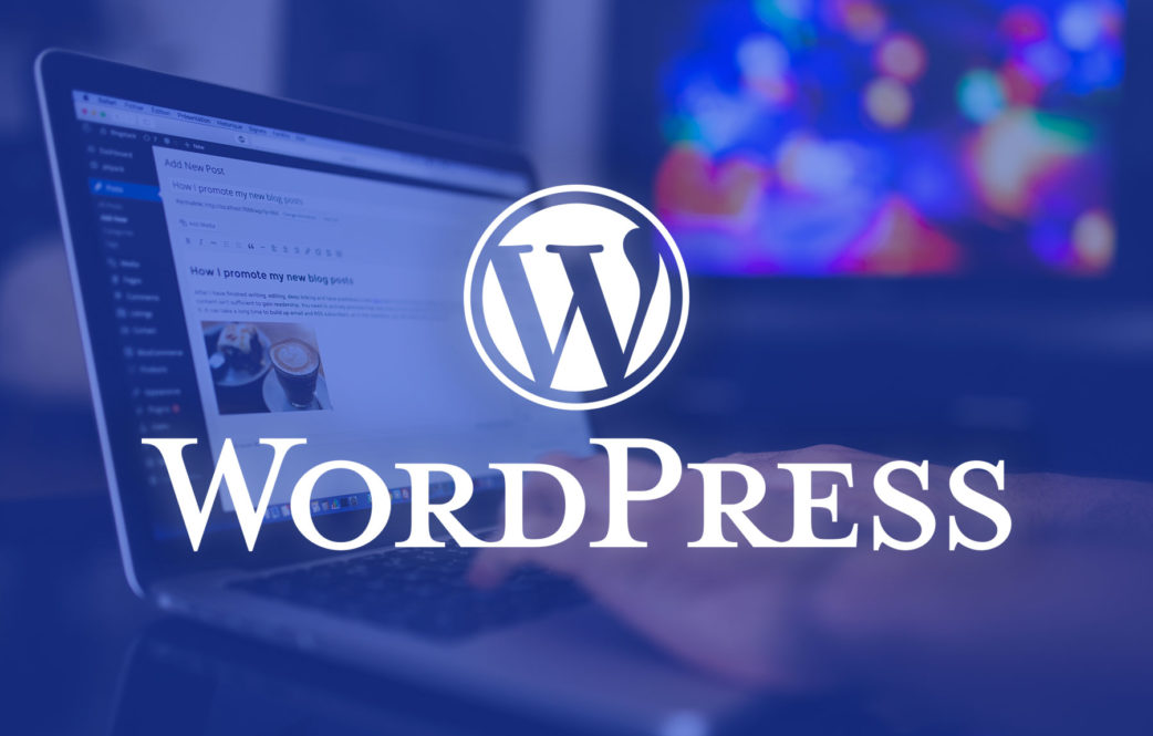 استيراد إعادة البيع عبر الحدود EC يتم عرض واجهة إدارة مدونة WordPress على شاشة الكمبيوتر المحمول ، مع تثبيت شعار WordPress في المقدمة.